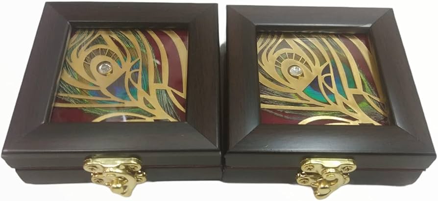 【2点セット】GOLDEN BOX・PRECIOUS COLECTOR BOX Set of 2 Vintage Jewellery Box Gold Online - Premium Box